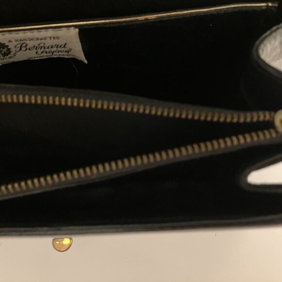 VTG Purse with Brass Details Handcrafted by Bernard Original Made in Canada - Picture 10 of 10